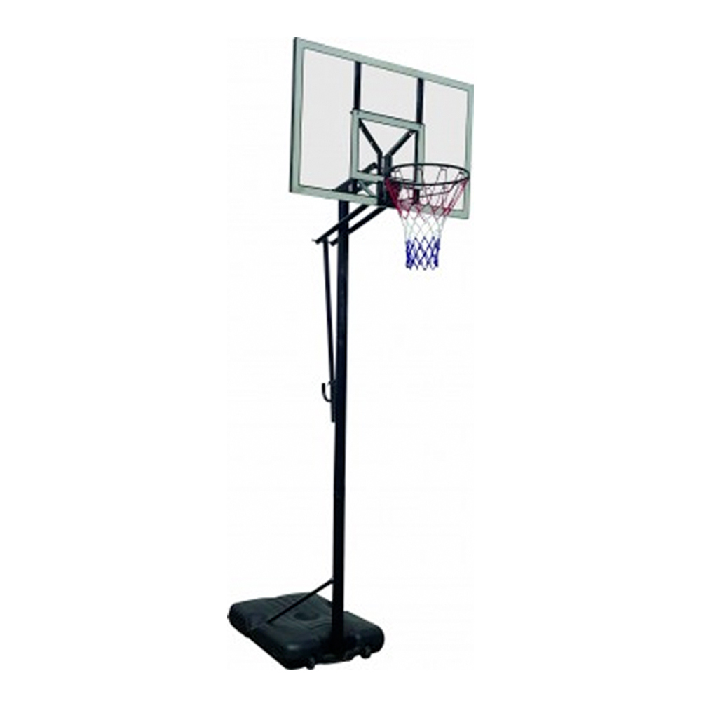 LA Hoops 68708P 48 inch (122cm) Steel Frame 3MM PC Backboard And Handrail-lifting system