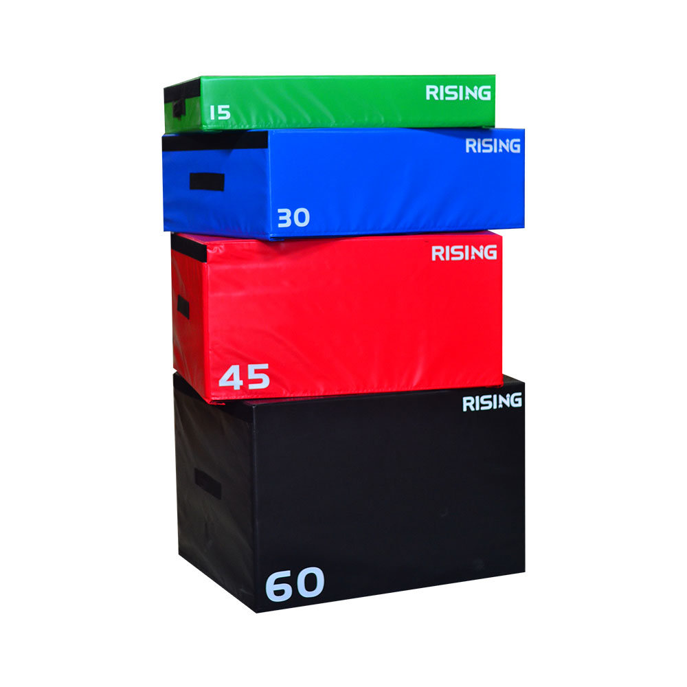 Rising PB005 Plyometric Platform Box Set - 6,12 and 18 inch (Red)
