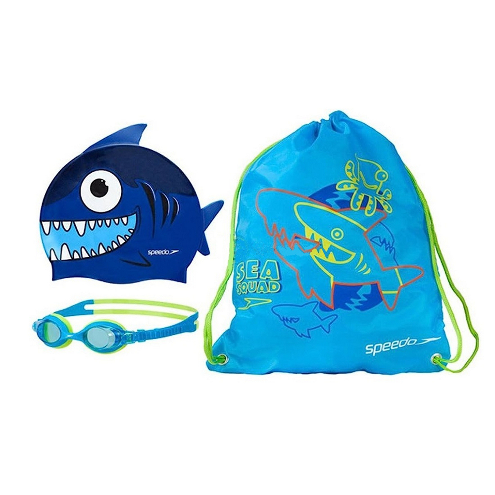 Speedo Sea Squad Goggles  Kid's Set (Blue)
