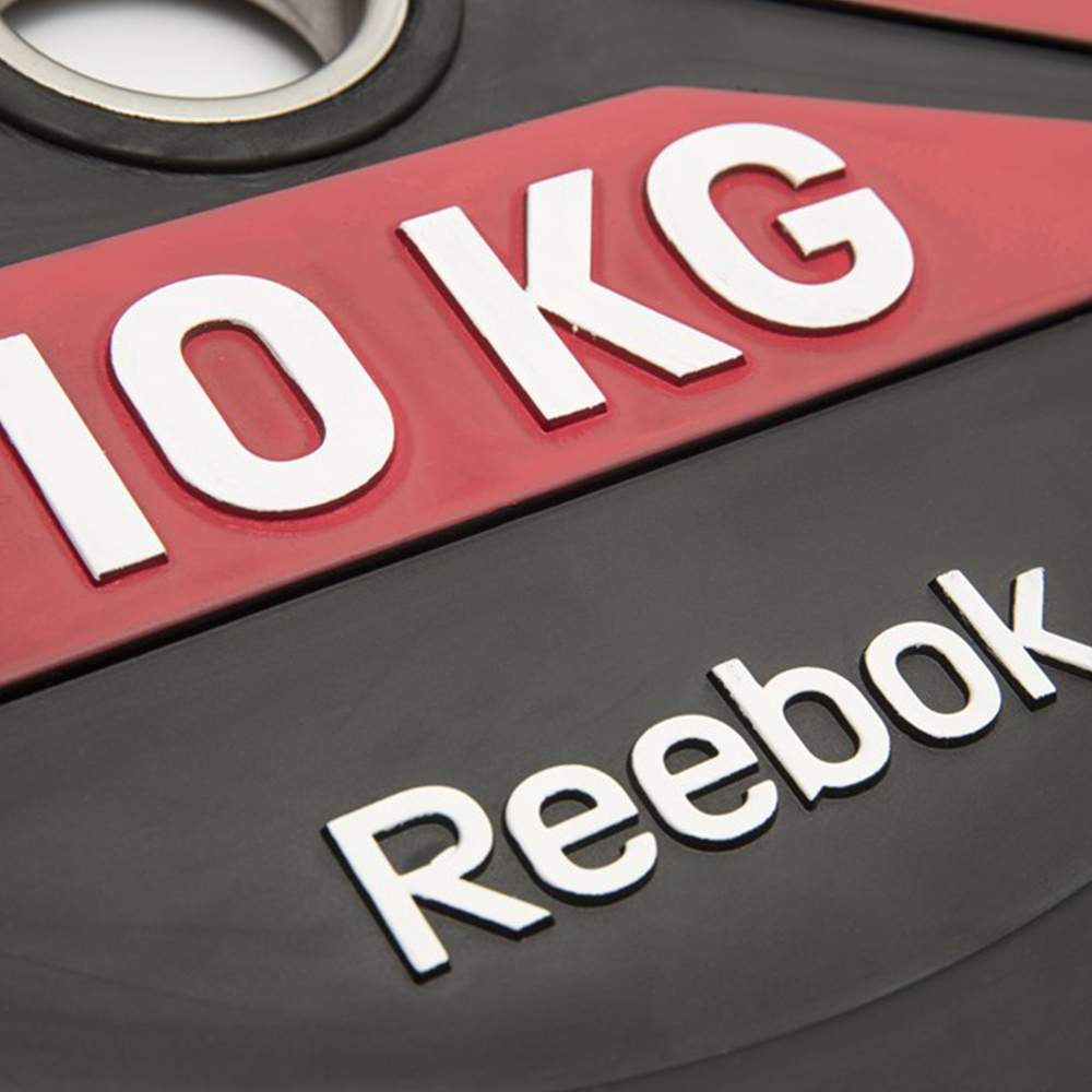 Reebok RSWT-13100 10 kg Bumper Plate / Disc (Black)