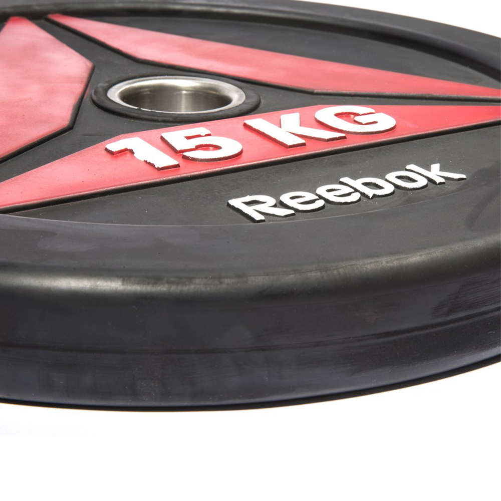 Reebok RSWT-13150 15kg Bumper Plate / Disc (Black)