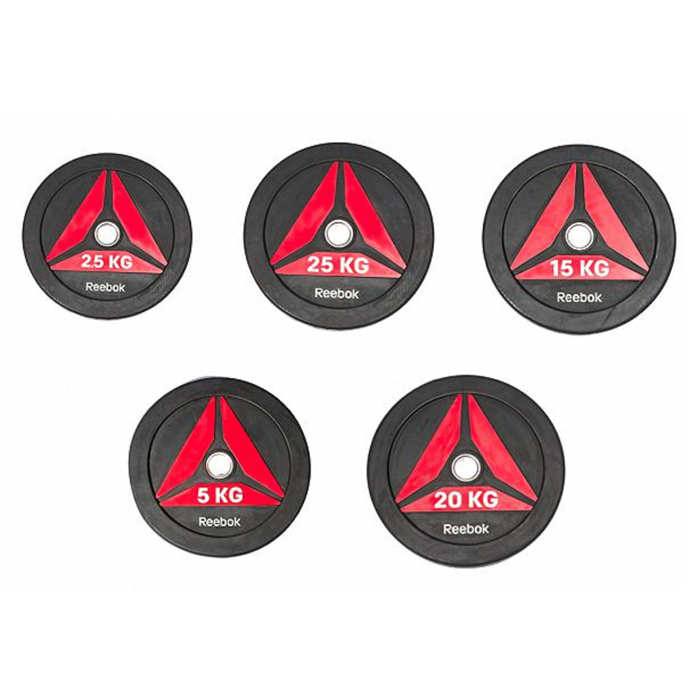 Reebok RSWT-13200 20kg Bumper Plate / Disc (Black)
