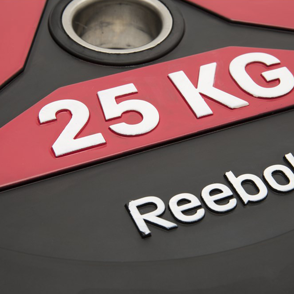 Reebok RSWT-13250 25kg Bumper Plate / Disc (Black)