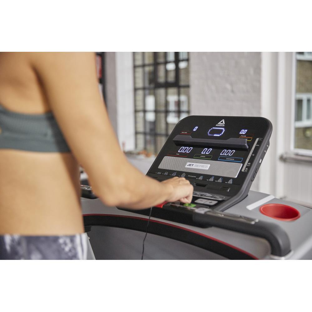 Reebok Jet100 Treadmill with Bluetooth - Black/White (RVJF-20121BKBT)