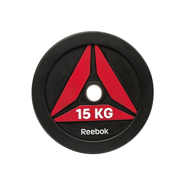 Reebok RSWT-13150 15kg Bumper Plate / Disc (Black)